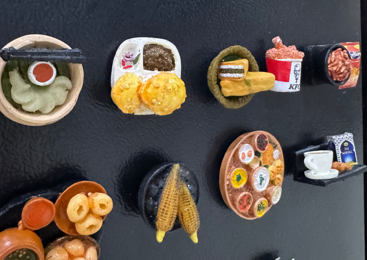 Miniature Food Fridge Magnets - Set of 3 (Any 3 random magnets will be sent)