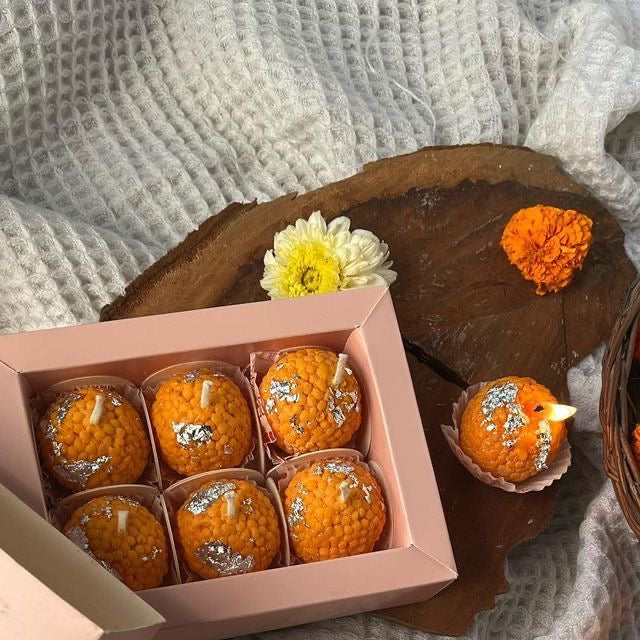Motichoor Laddoo Candles
