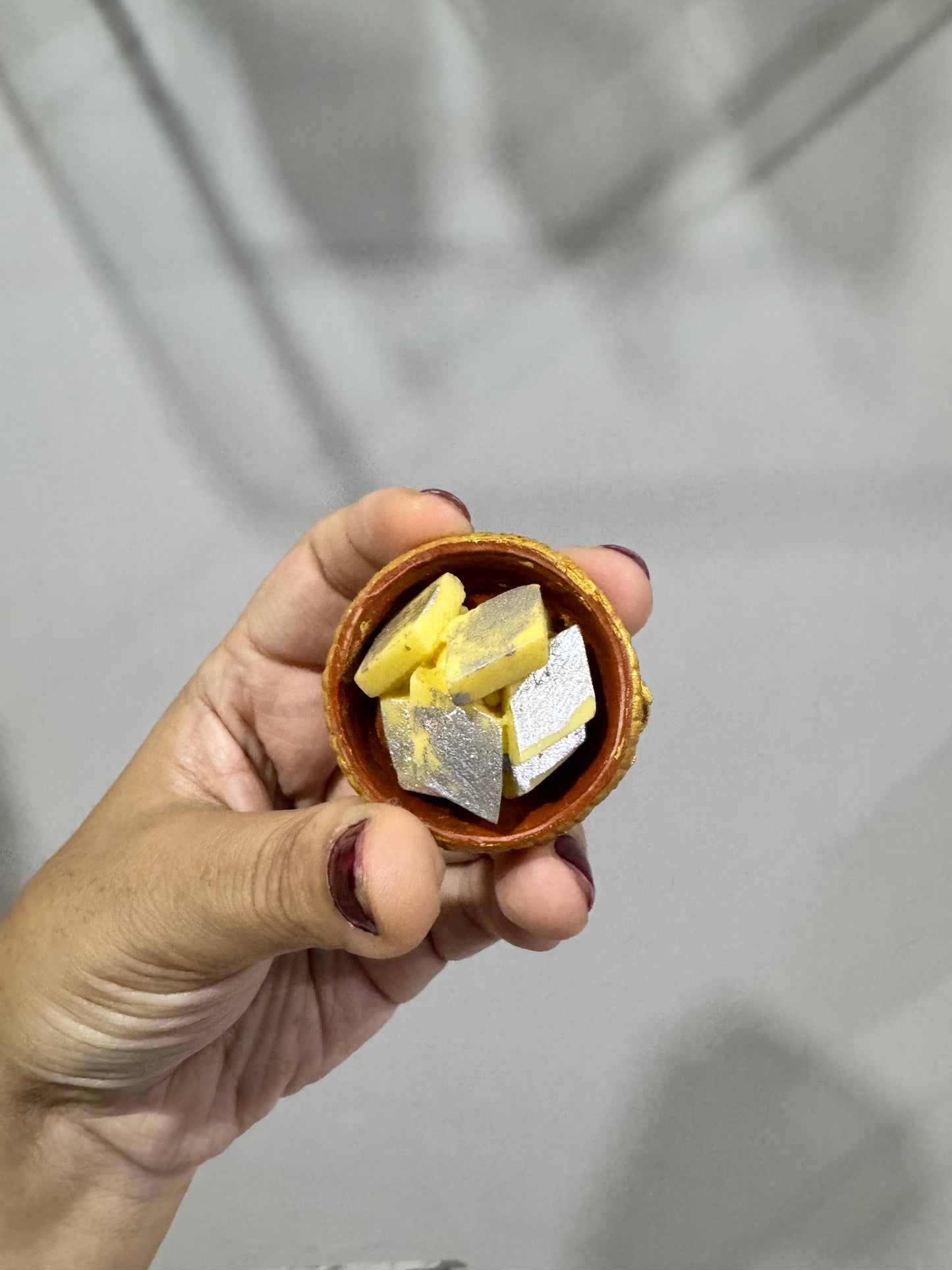 Kaju Katli Miniature Fridge Magnet