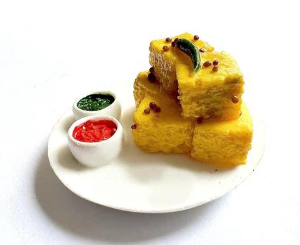 Dhokla Miniature Fridge Magnet