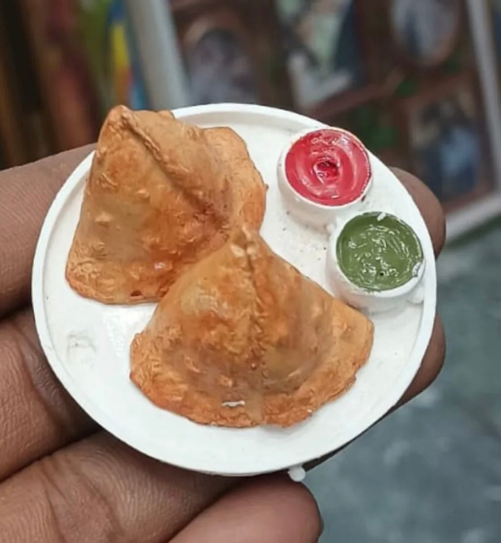 Samosa Miniature Fridge Magnet