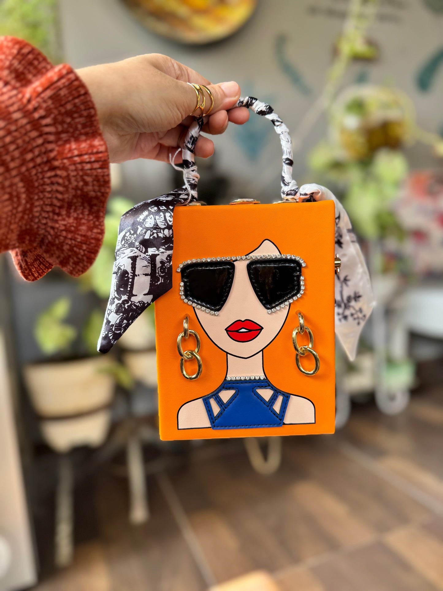 Exclusive Stylish Woman Face Statement Bag