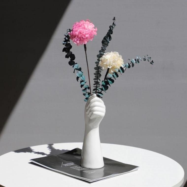 Ceramic Hand Flower Vase