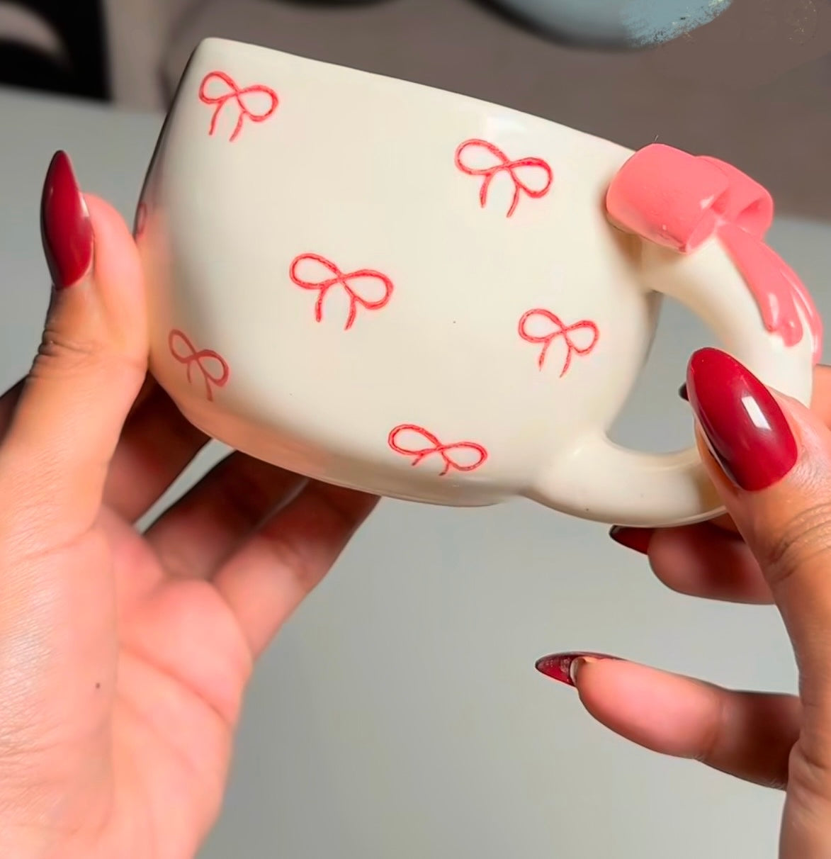 Cute Bow Detail Mug