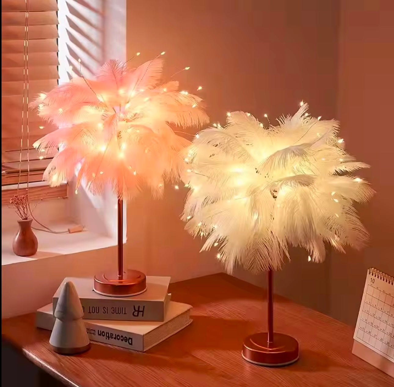 Decorative Feather Table Lamps