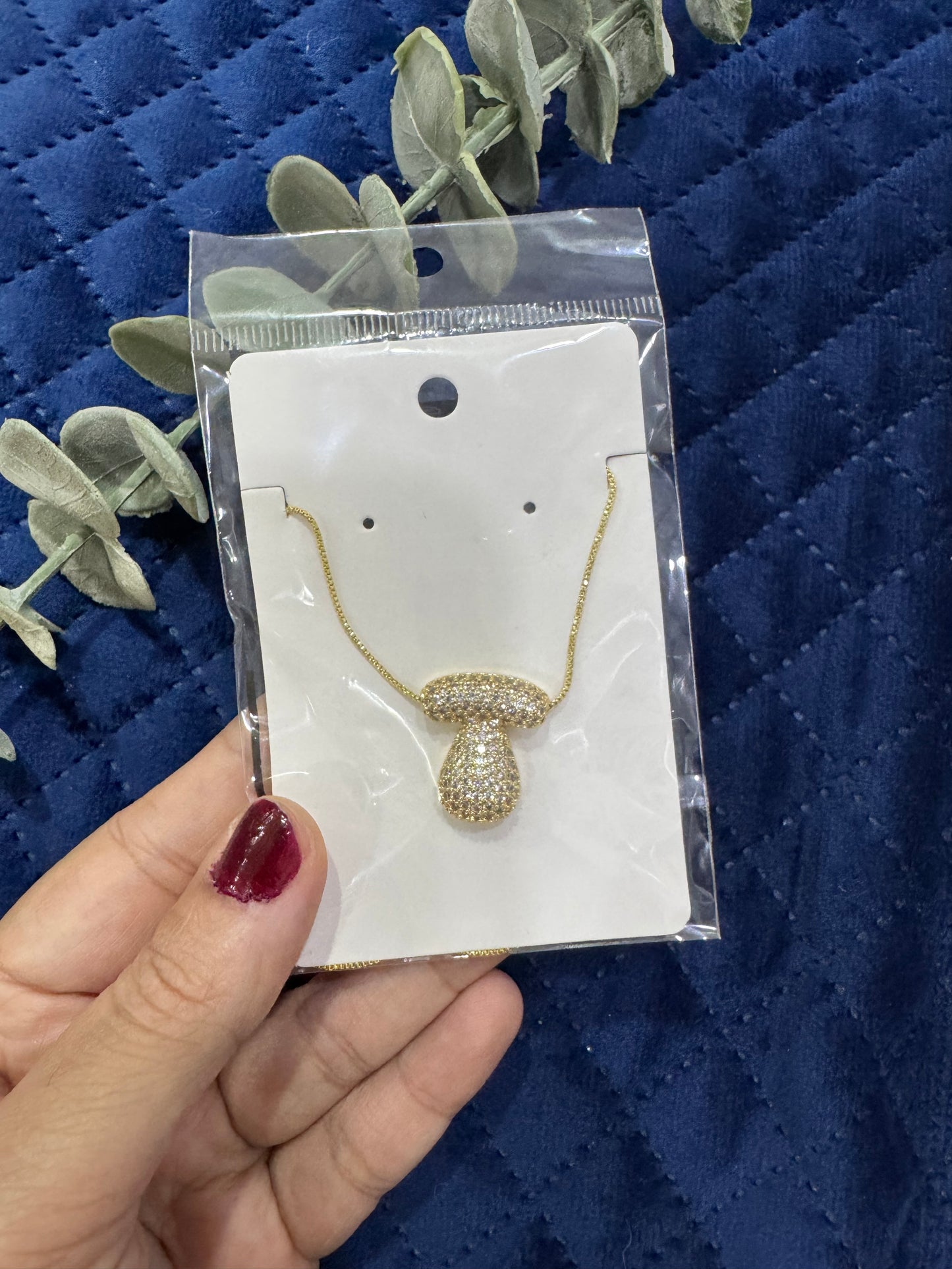 Zircon Chunky A-Z Letter Pendant