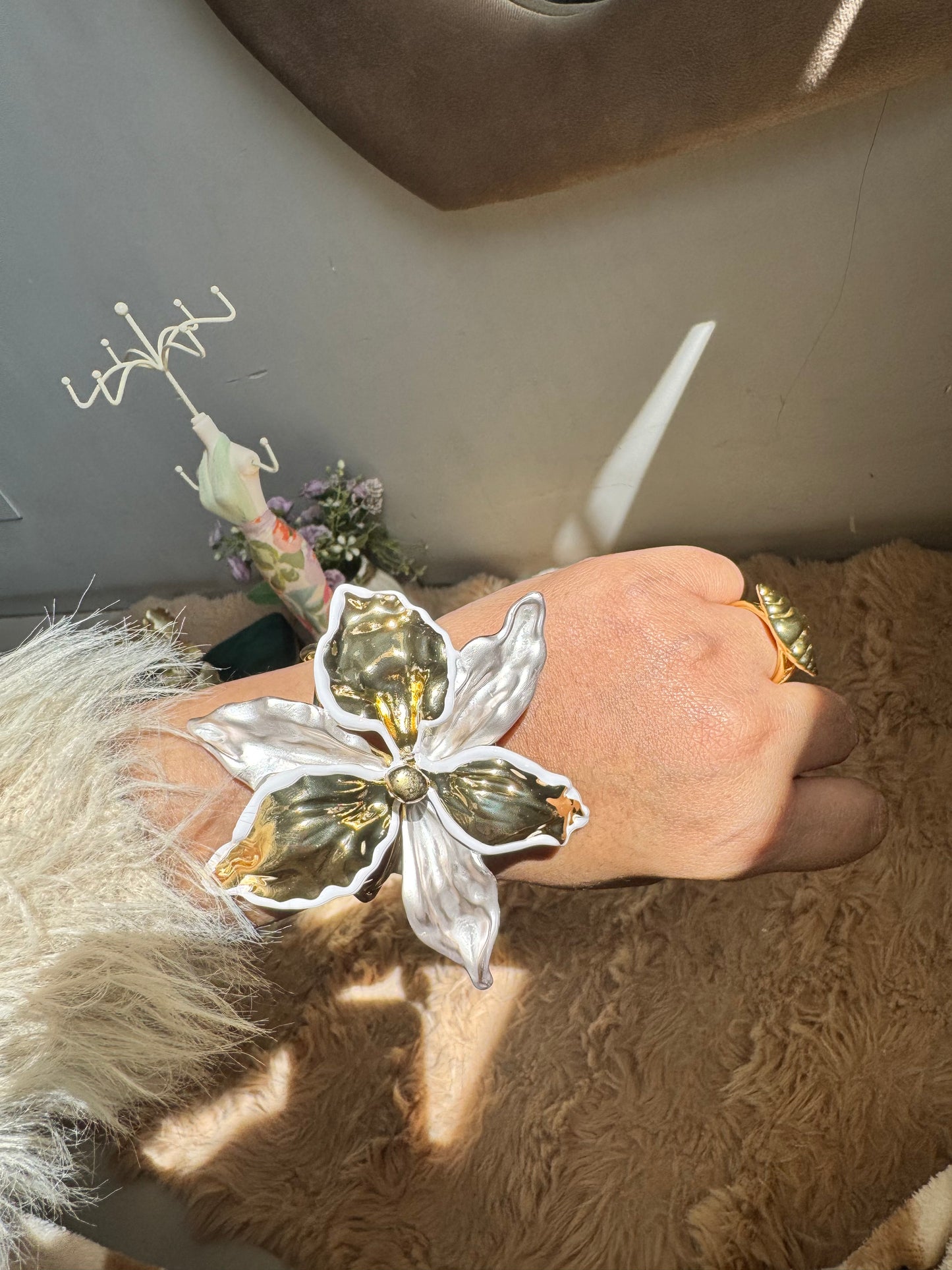 Premium Metal Cuff Statement Adjustable Bracelet