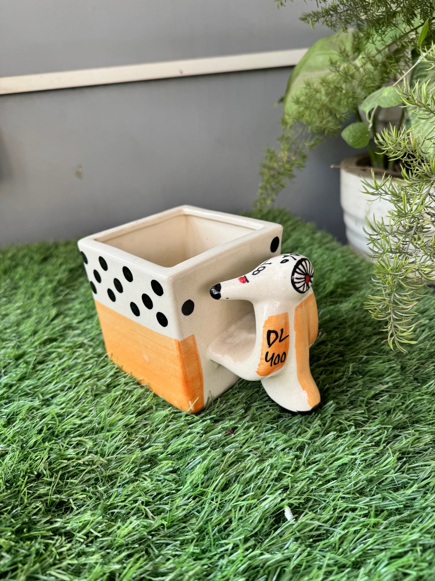 Decorative Scooter Shape Quirky Planter