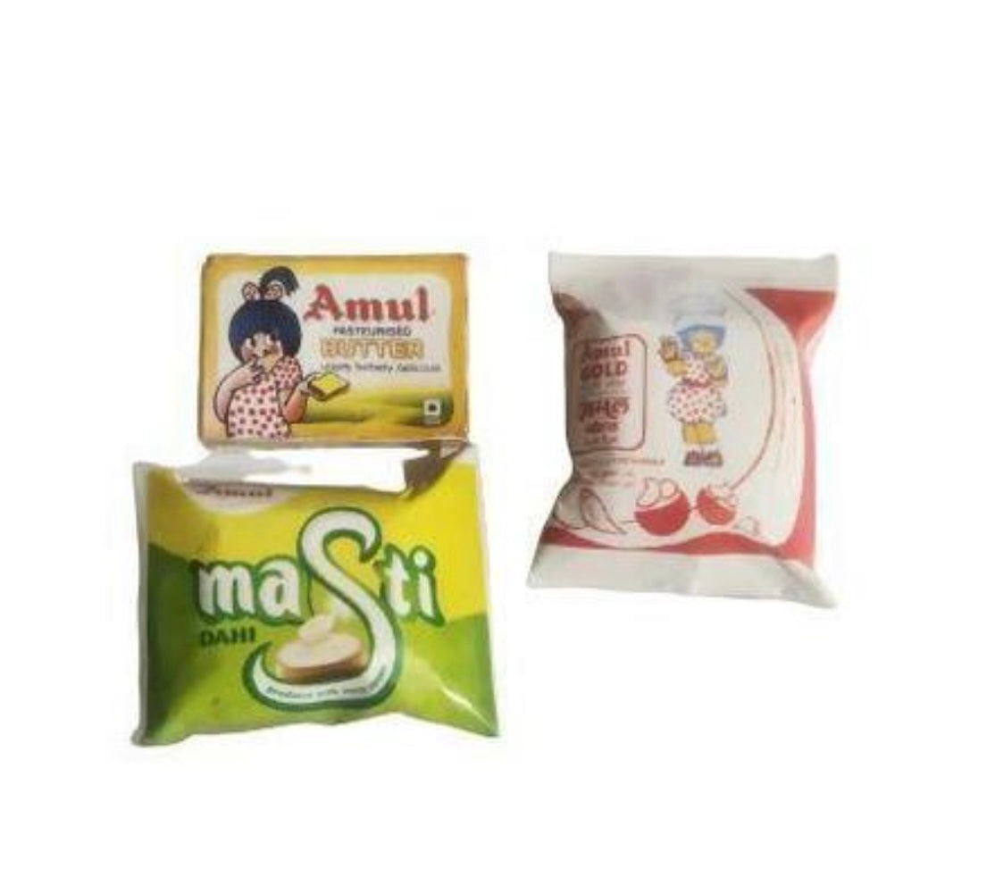 Amul Miniature Fridge Magnet - Set of 3