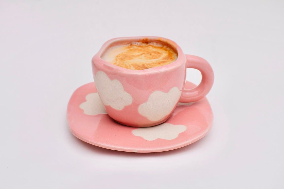 Pinterest Cloud Mug & Saucer Set