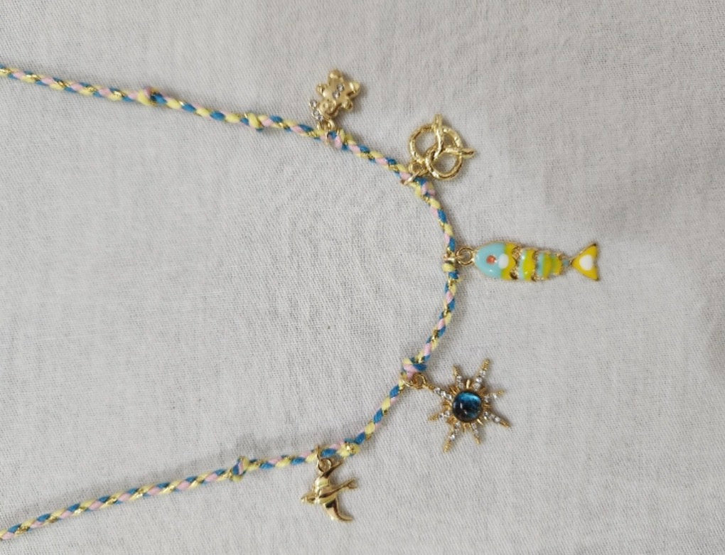 Beach Charms Ocean Elements Necklace