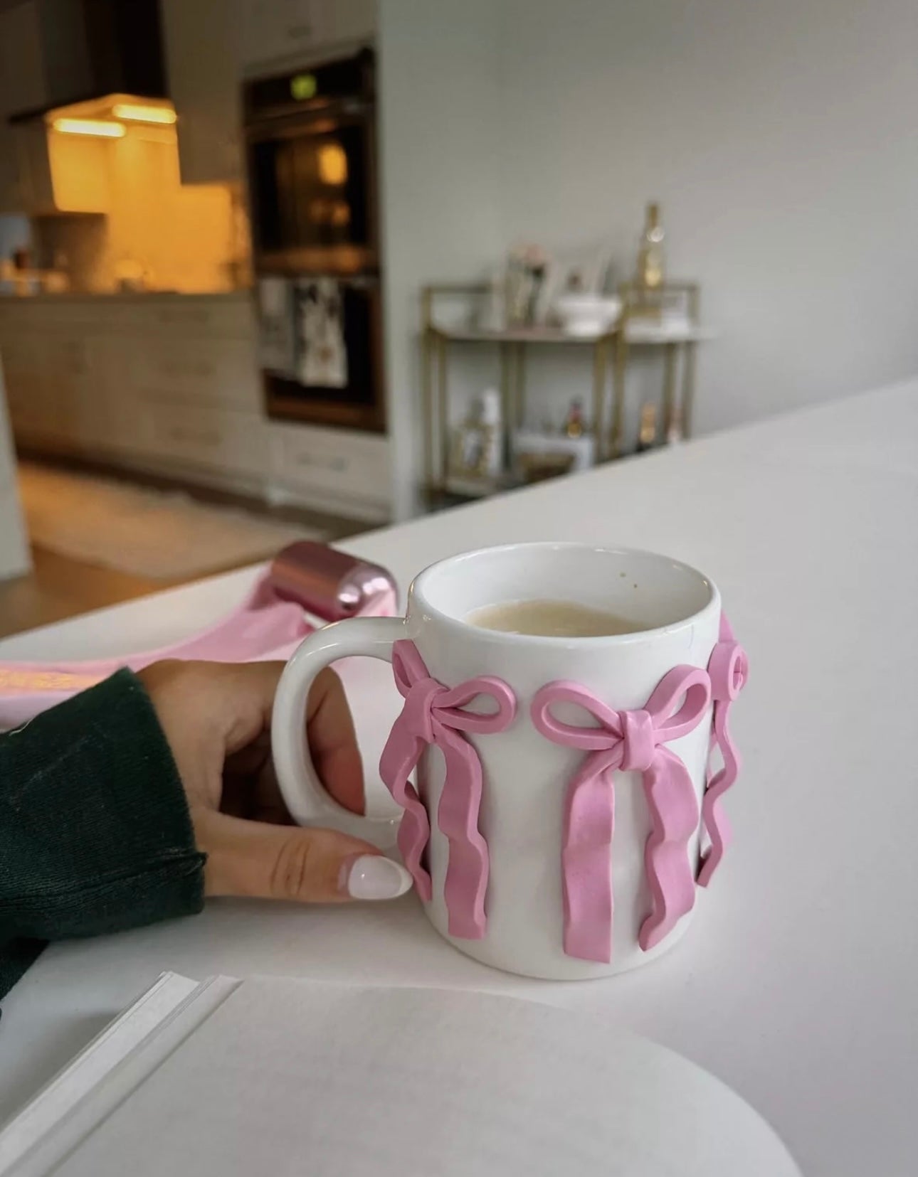 Confetti Quirky Pink Bows Mug