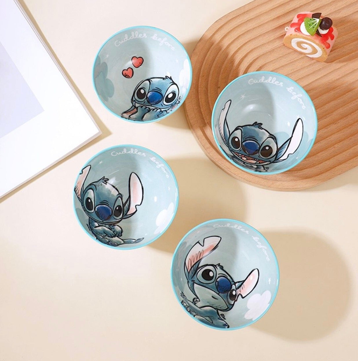 Exclusive Ceramic Stitch Bowl Set of 4 | Bowl Gift Set