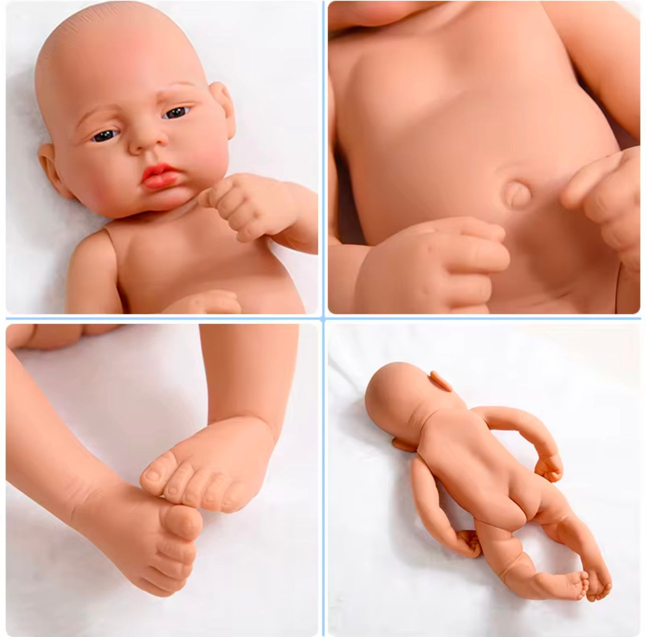 Realistic Newborn Baby Reborn Silicone Doll