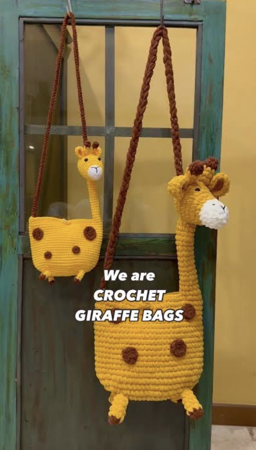 Adorable Giraffe Crochet Bag