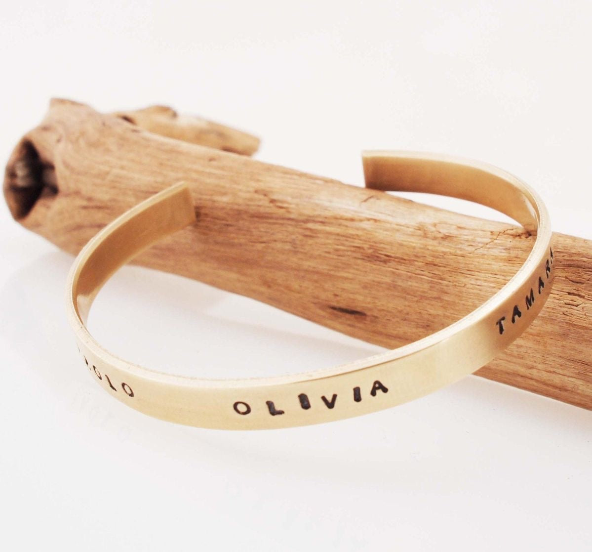 18K Gold Plated Personalised Minimal Name Bracelet