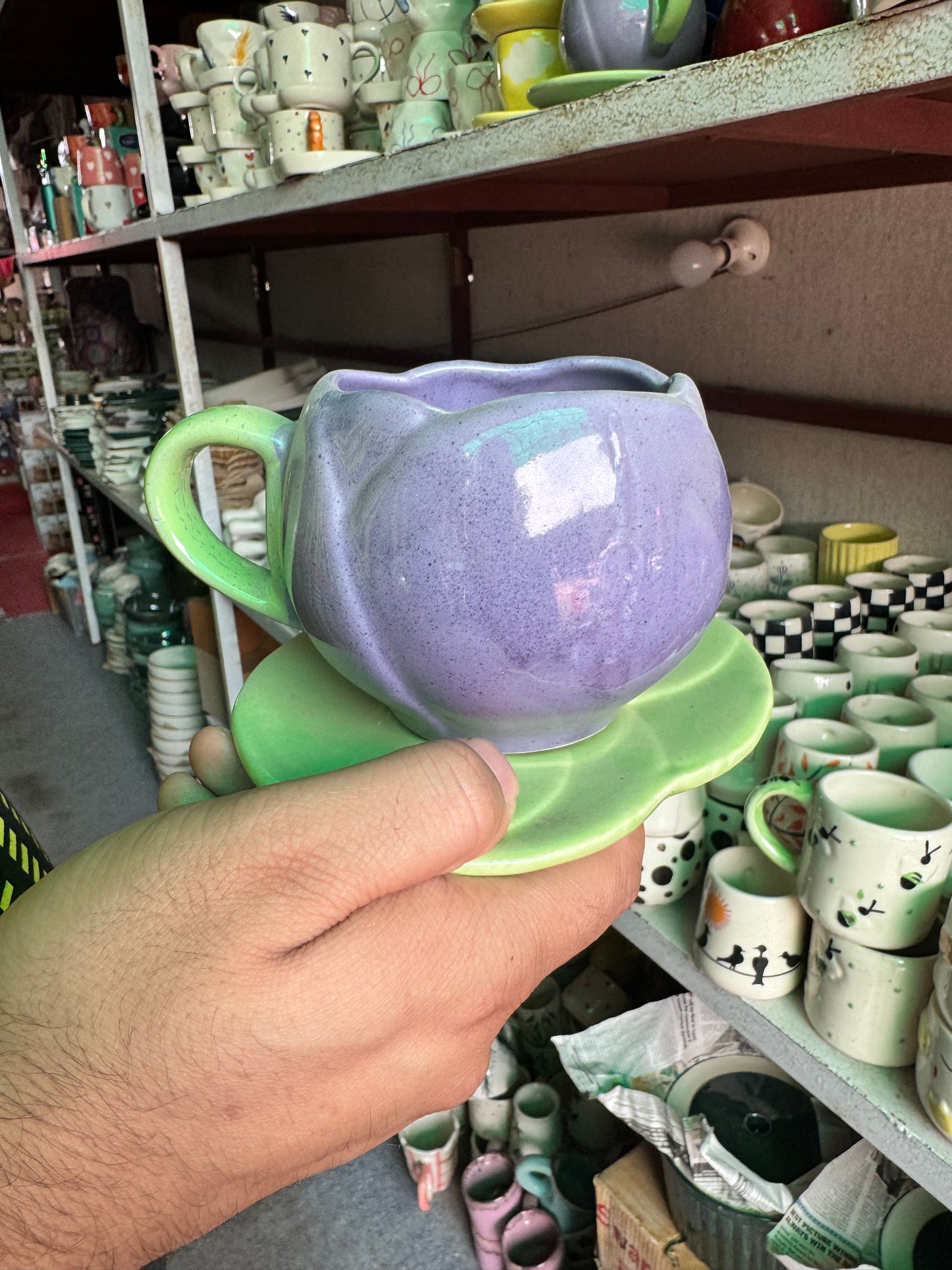 Classy Tulip Mug with Saucer