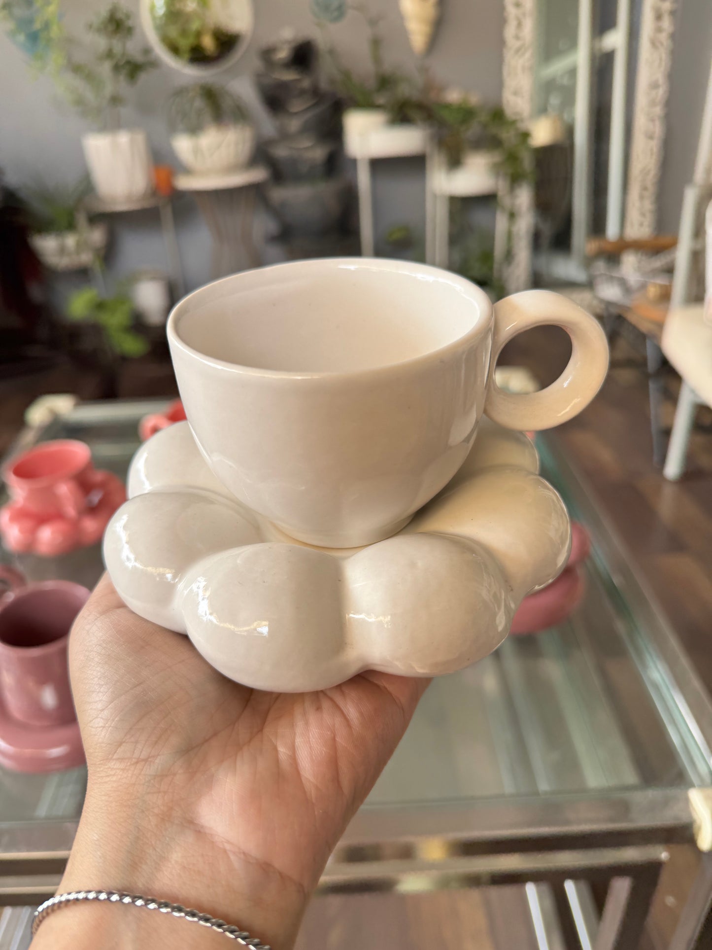 Bubble Mug & Saucer Set