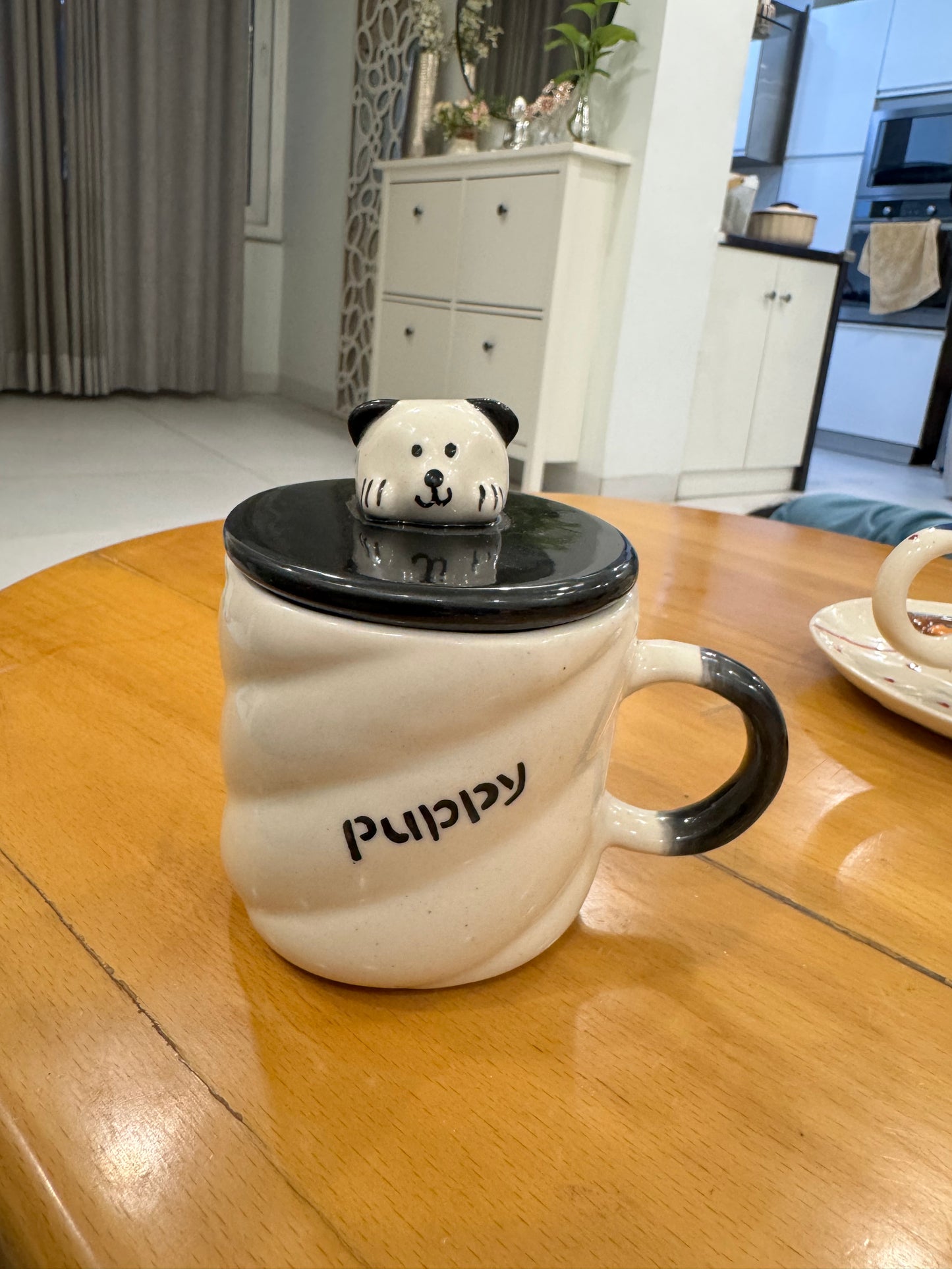 Cute Dog Mug with Lid