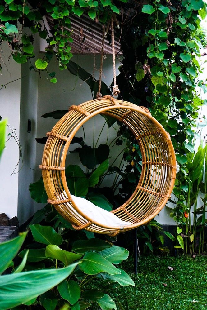 Cane Swing Chairs for Outdoor