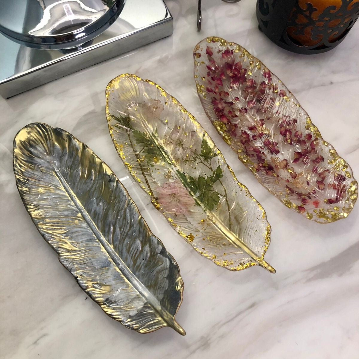 Decorative Feather Tray