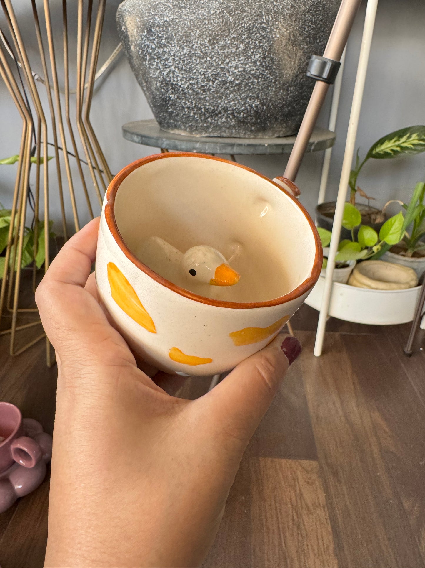 Adorable Duck Inside Mug