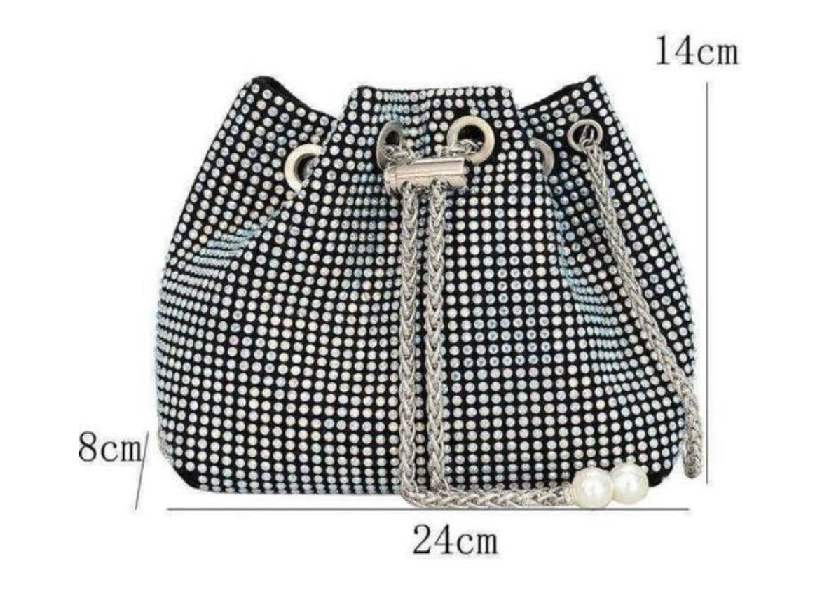 Studded Rhinestone Detail Party Potli Sling Bag