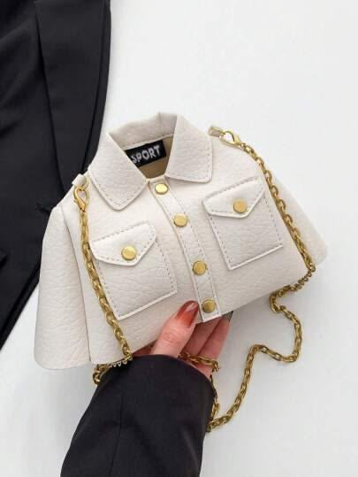 Exclusive Mini Shirt Shape Sling Bag | Jacket Shape Statement Bag
