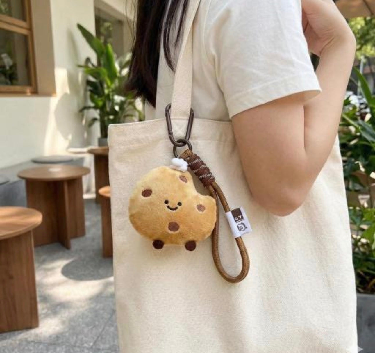 Adorable Smiling Cookie Keychain/Bag Charm