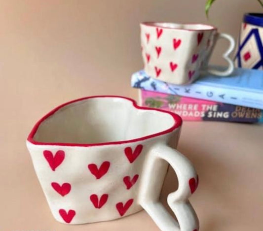 Adorable Heart Shape Cups - Set of 2