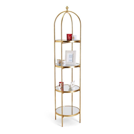 Multipurpose 4-Tier Gold Metal Stand