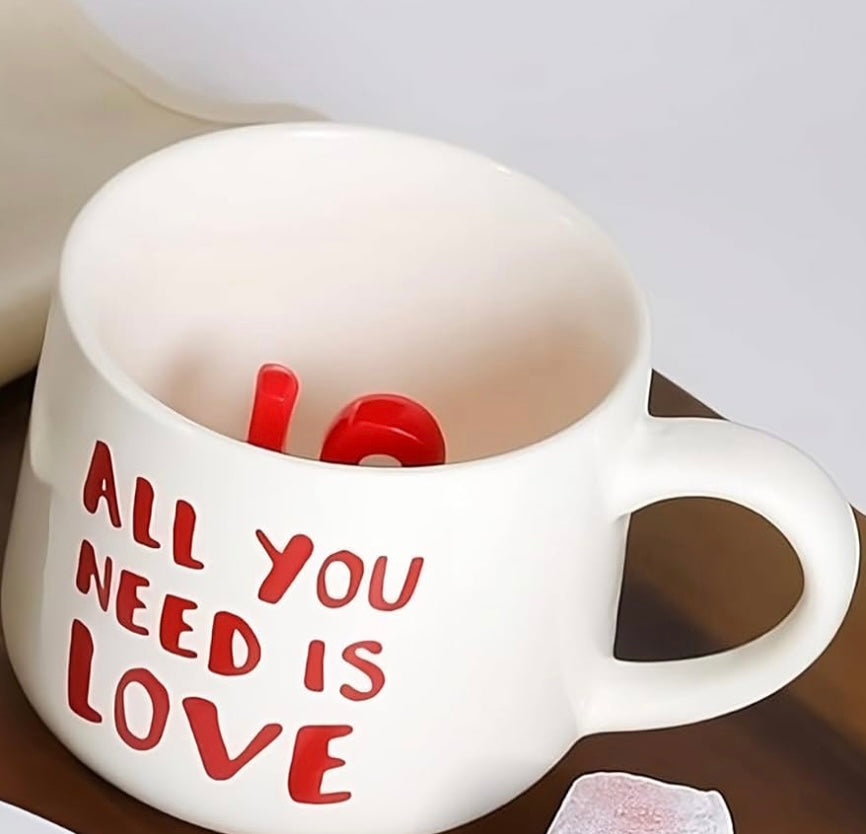 Pinterest Inspired “LOVE” written Inside Mug