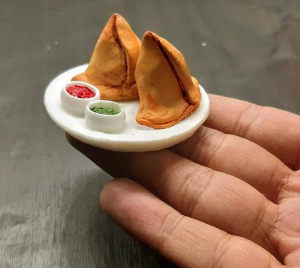 Samosa Miniature Fridge Magnet