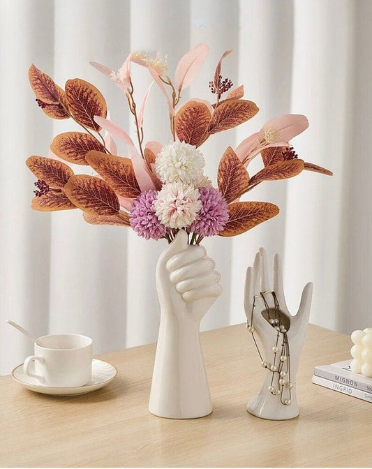 Ceramic Hand Flower Vase