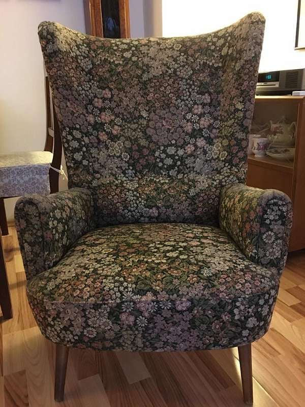 Printed Large Accent Lounge Chair