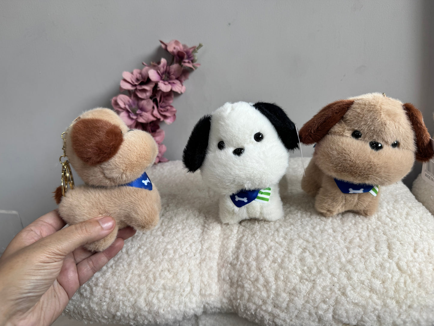 Plush Puppy Keychain/Bag Charm