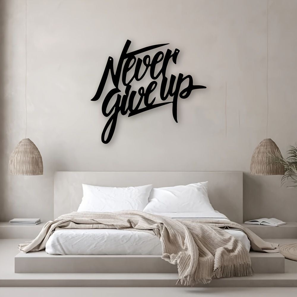 ‘Never Give Up’ Wall Art