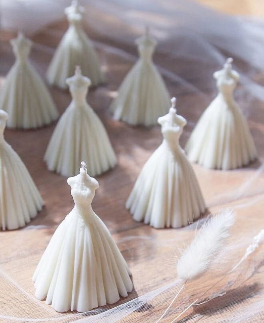 Gown Shape Bridesmaids Candle