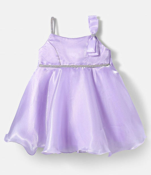 Satin Purple Party Dress for Reborn Dolls