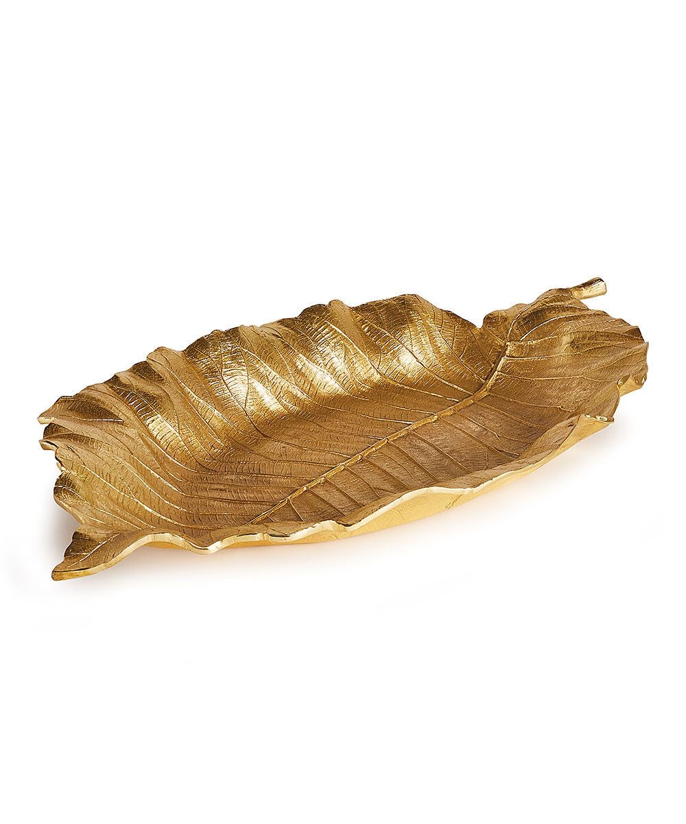 Aluminium Leaf Serving tray