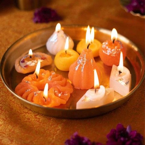 Indian Sweets/Mithai Candles Box for Diwali - Make your own Combo