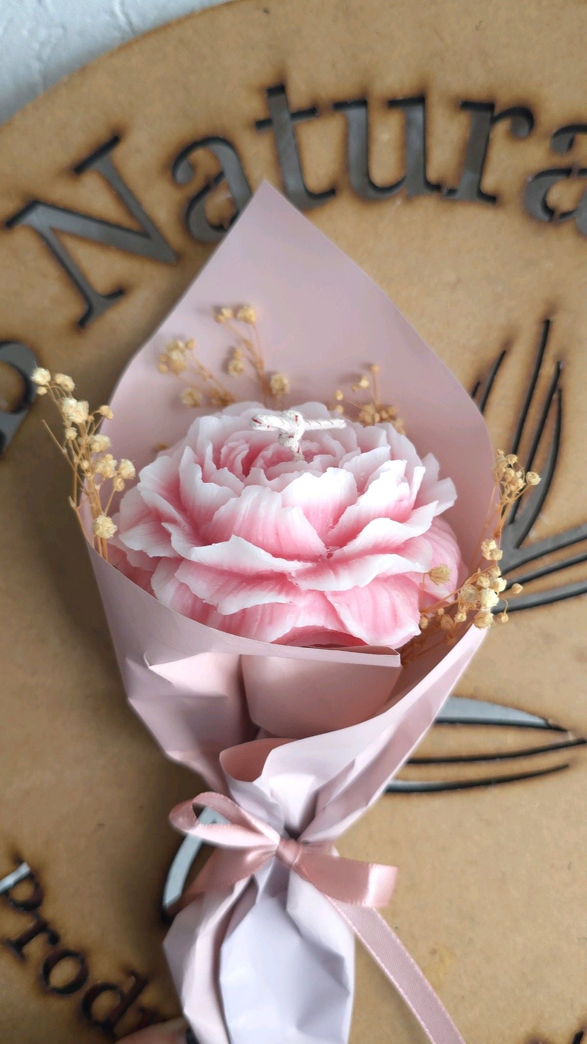 Peony Candle Bouquet