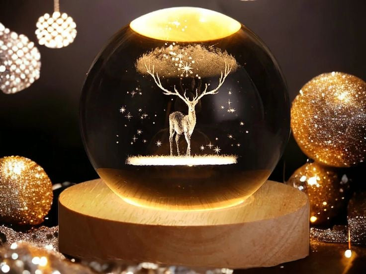 3D Crystal Ball LED Night Light