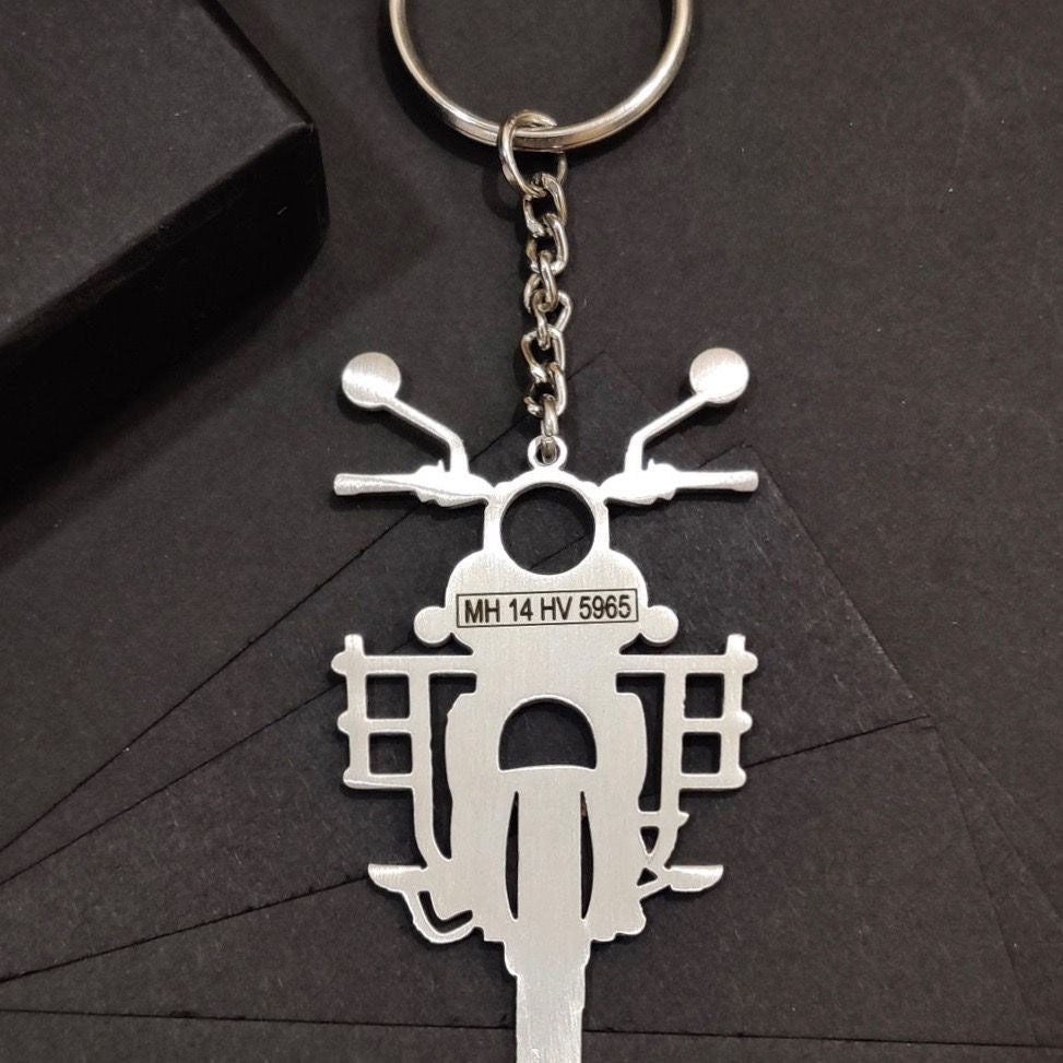 Personalised Royal Enfield Keychain