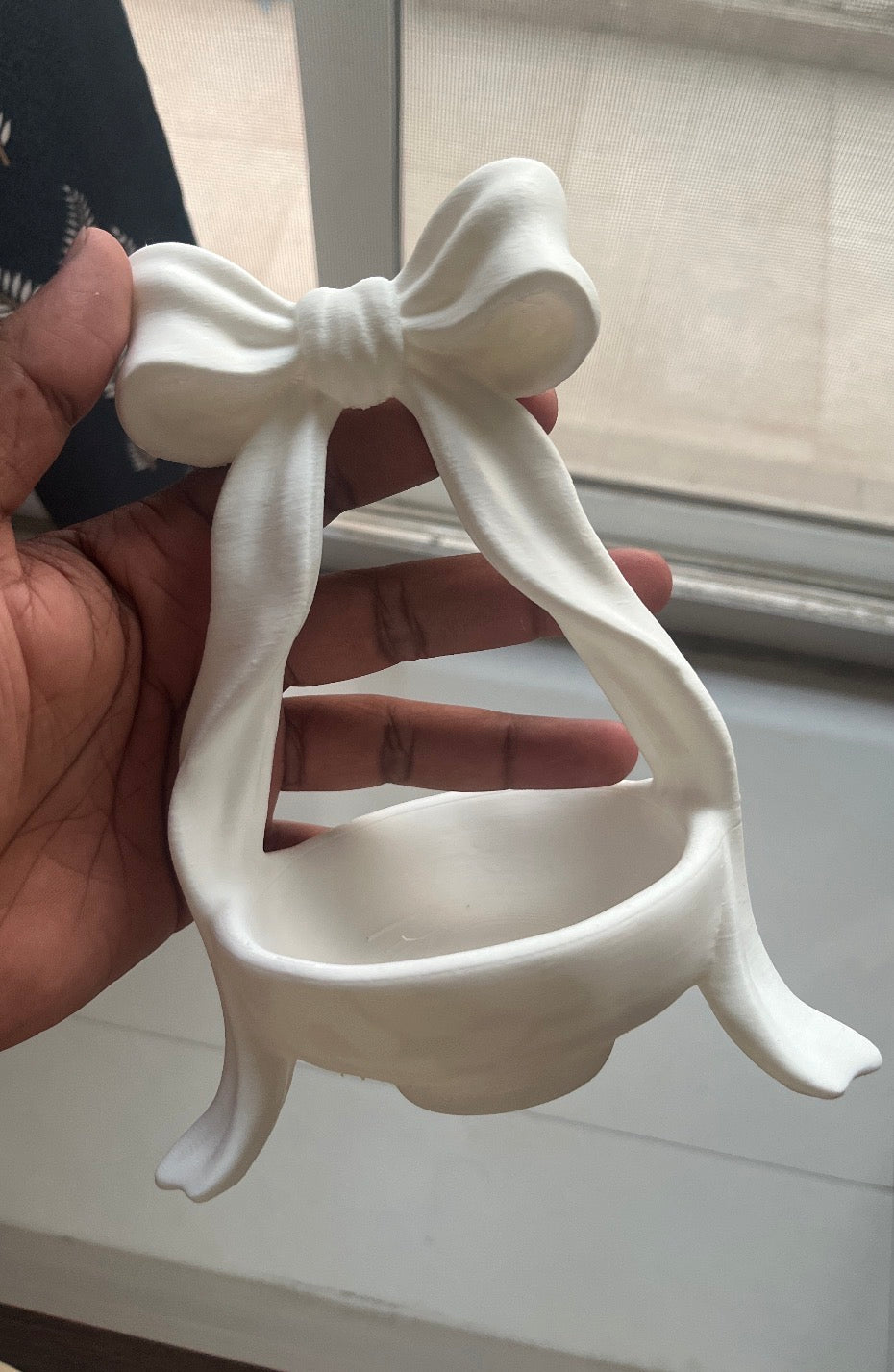 Decorative Coquette Bow Jewelry Tray Stand / Trinket Holder