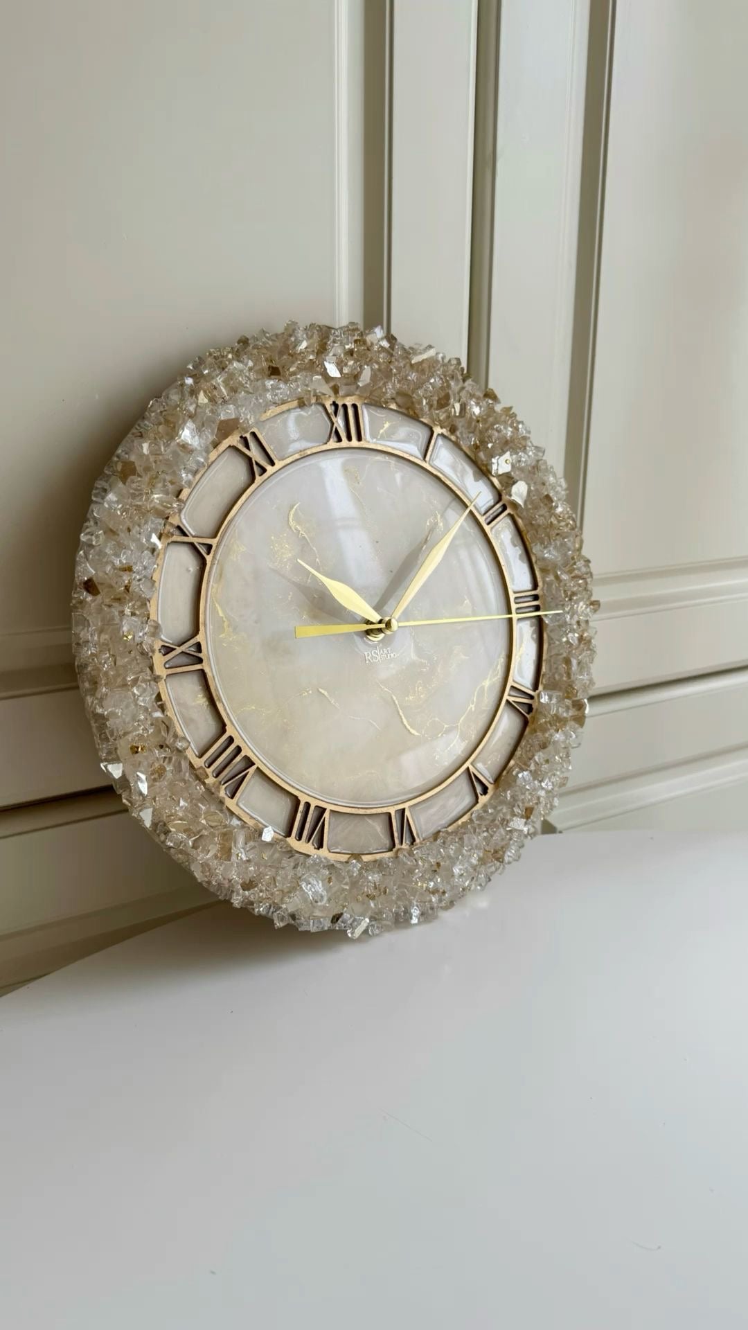 Geode Resin Wall Clock