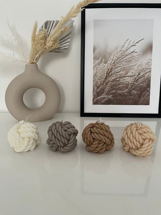 Rope Knot Candles