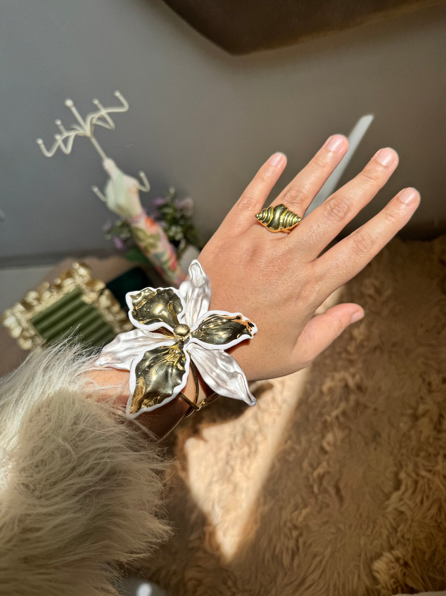 Premium Metal Cuff Statement Adjustable Bracelet