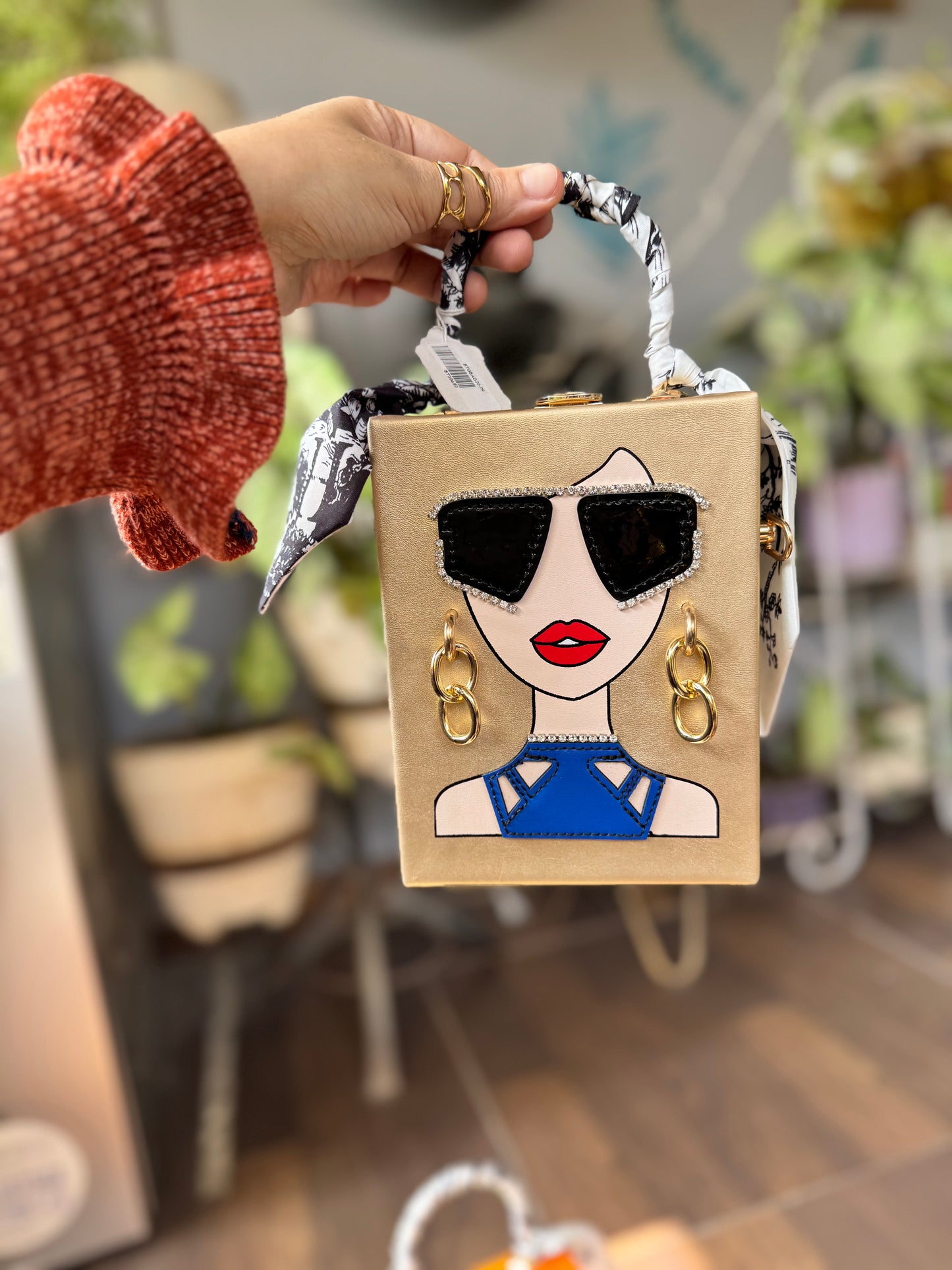 Exclusive Stylish Woman Face Statement Bag