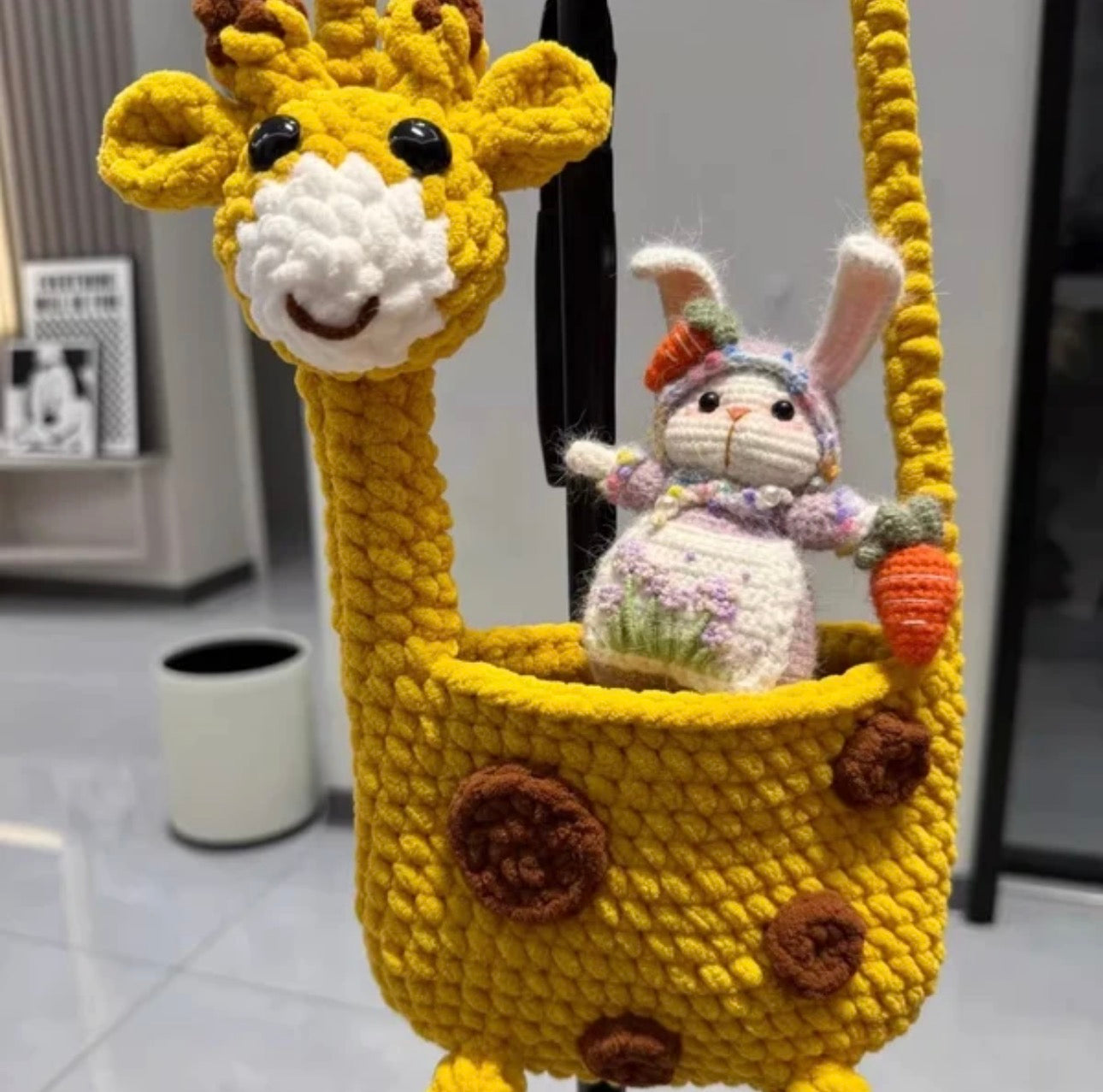 Adorable Giraffe Crochet Bag